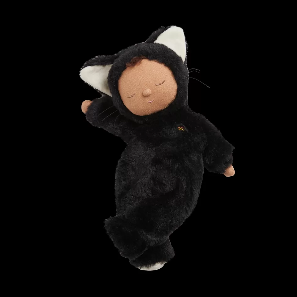 Kids Olli Ella Indoor Play | Soft Toys - Newborns<Cozy Dinkums - Black Cat - Nox