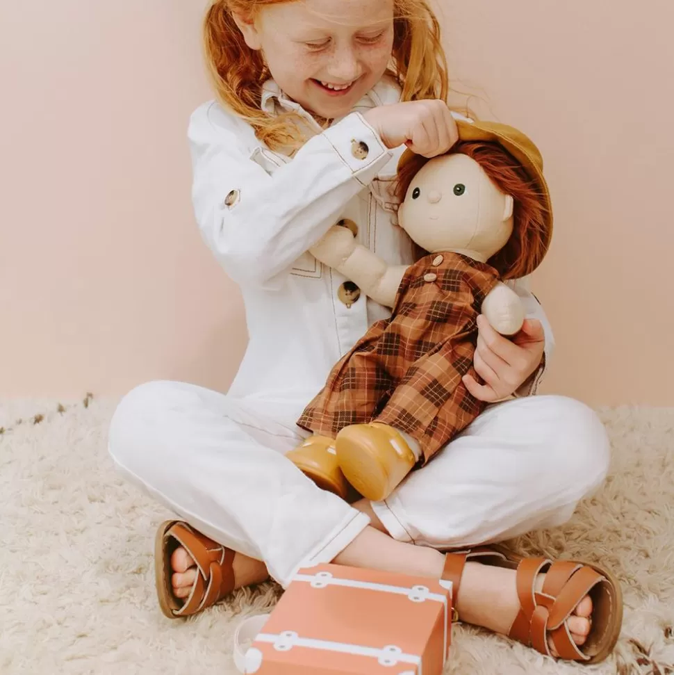 Kids Olli Ella Indoor Play | Doll Accessories<Dinkum Dolls Travel Togs - Apricot