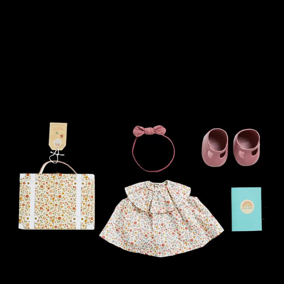 Kids Olli Ella Indoor Play | Doll Accessories<Dinkum Dolls Travel Togs - Prairie Floral