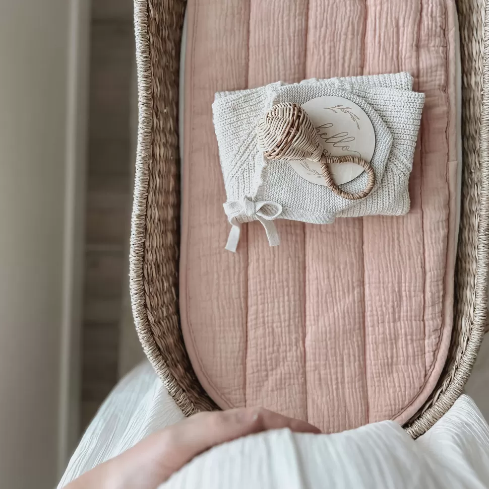 Olli Ella Nursery | Changing Baskets<Luxe Organic Cotton Liner - Rose