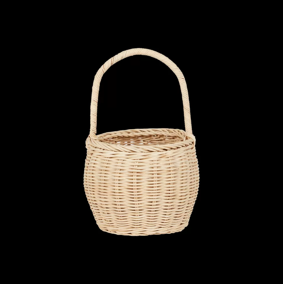 Kids Olli Ella Outdoor Play | To Carry<Rattan Big Berry Basket - Straw