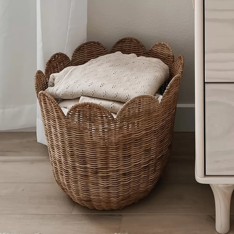 Olli Ella Nursery<Rattan Tulip Basket - Natural