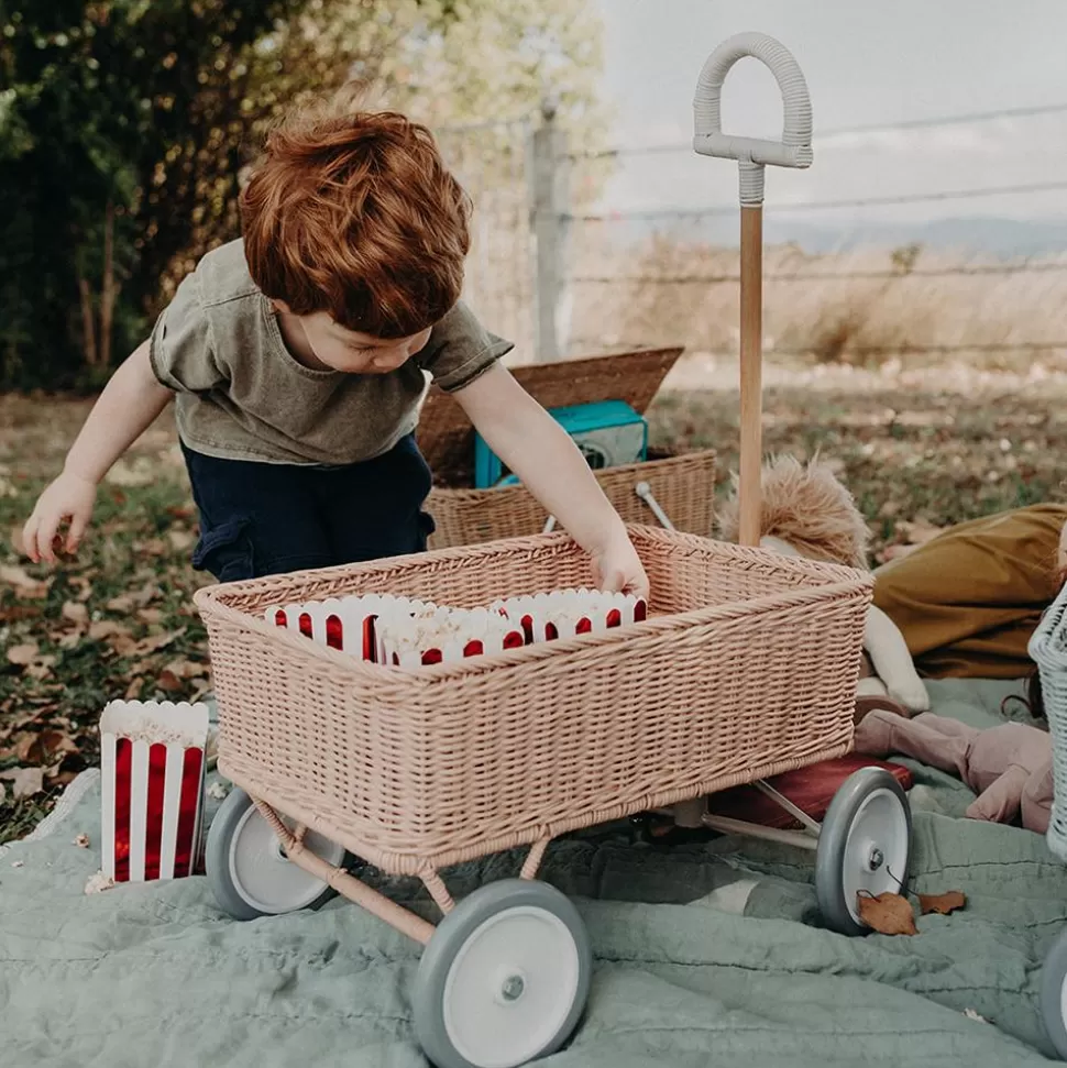 Kids Olli Ella Outdoor Play | On Wheels<Rattan Wonder Wagon - Rose