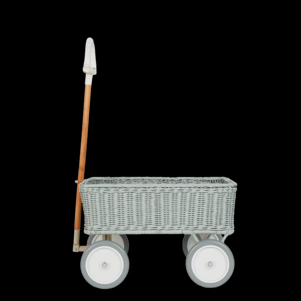 Kids Olli Ella Outdoor Play | On Wheels<Rattan Wonder Wagon - Vintage Blue