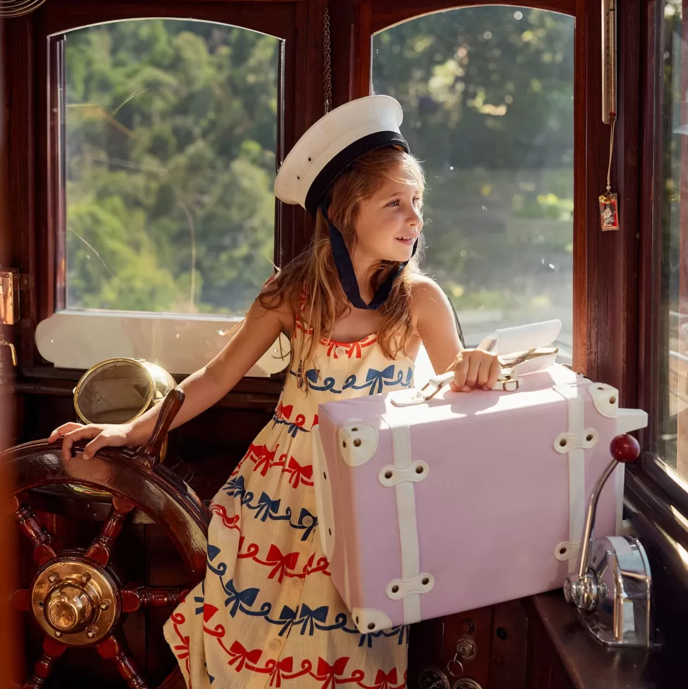 Kids Olli Ella Travel | Travel Bags<See-Ya Suitcase - Sorbet